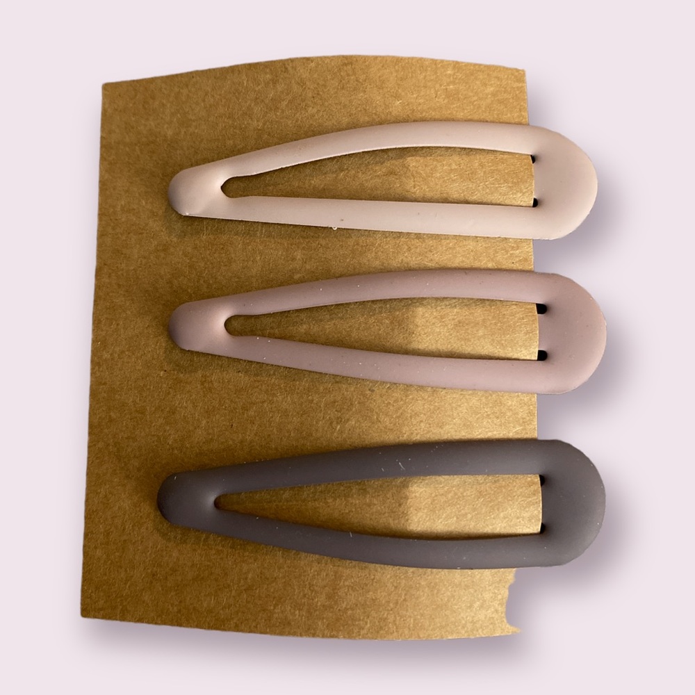 3pcs Minimalist Snap Hair Clips - #190